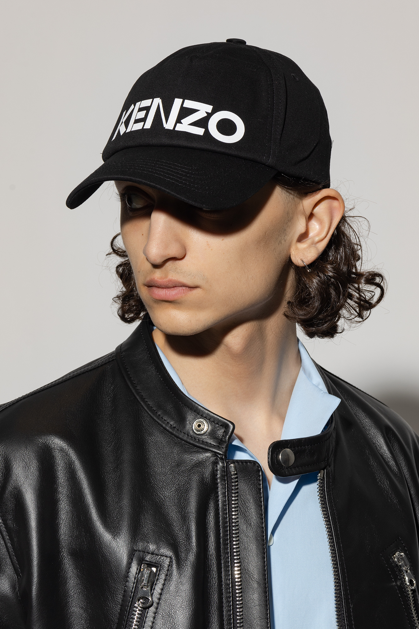 Kenzo leather clearance cap